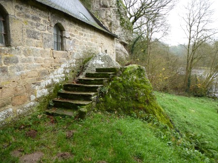 The pulpit rock outside the chapel of St Gildas, Morbihan