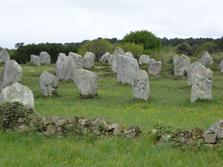 The impressive standing stones of Carnac, Brittany